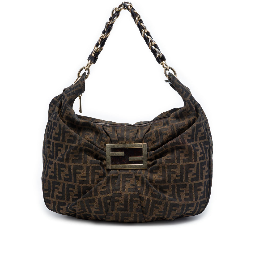 Fendi Zucca Toile Mia Hobo