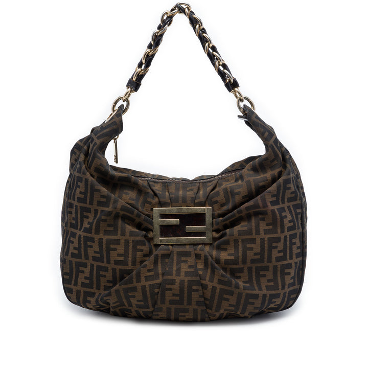 Fendi Zucca Toile Mia Hobo