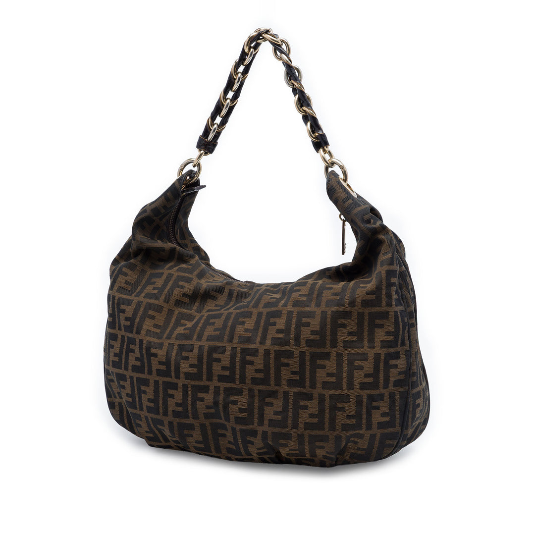 Fendi Zucca Toile Mia Hobo