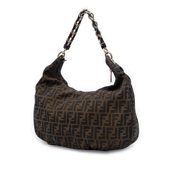Fendi Zucca Toile Mia Hobo