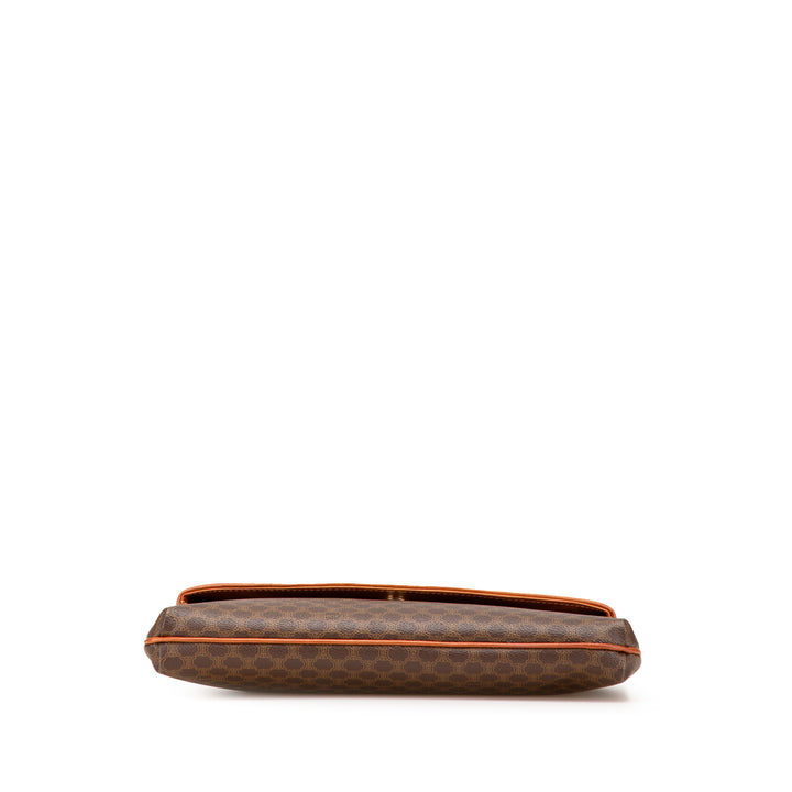 Macadam Coated Canvas Clutch Brown - Gaby Paris