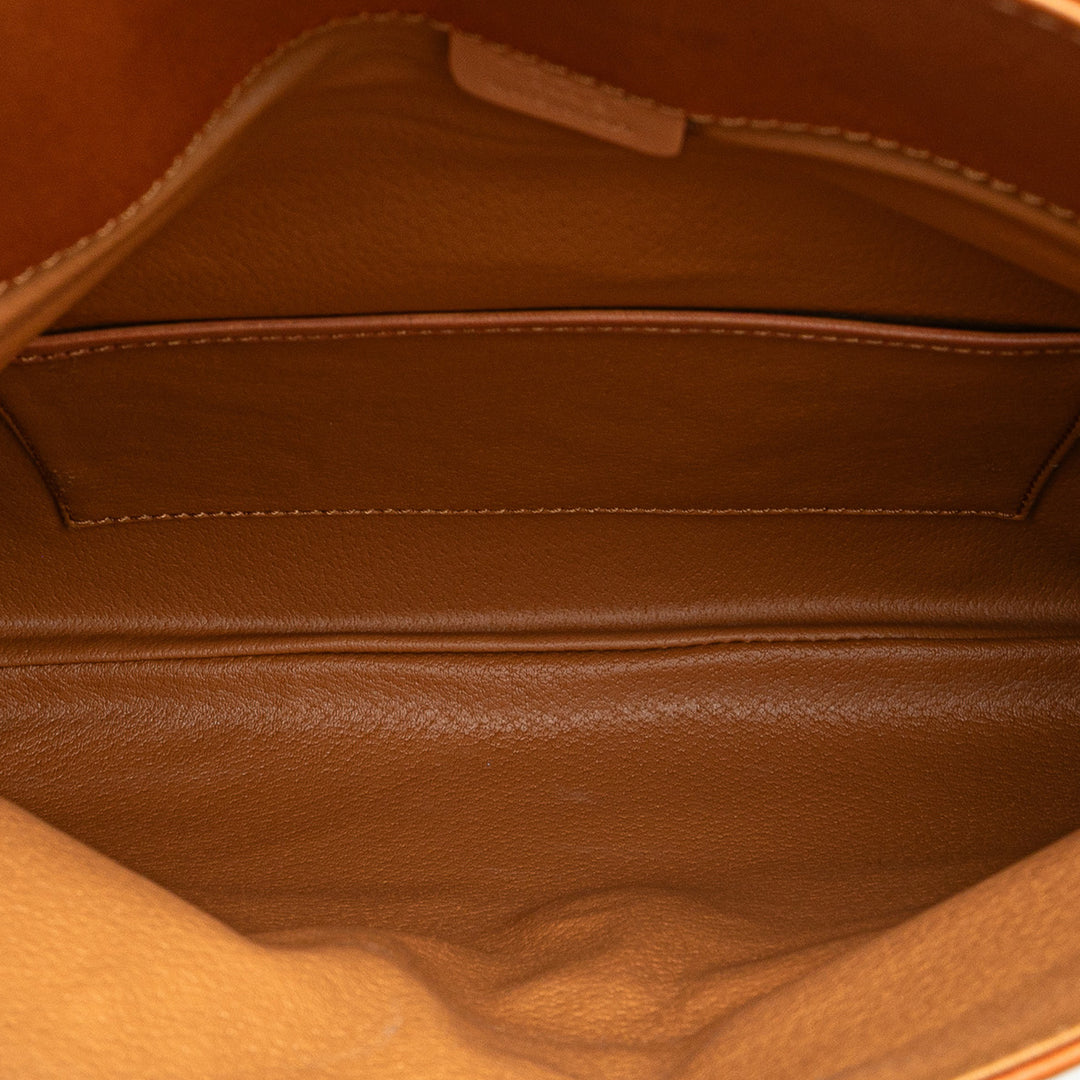 Macadam Coated Canvas Clutch Brown - Gaby Paris