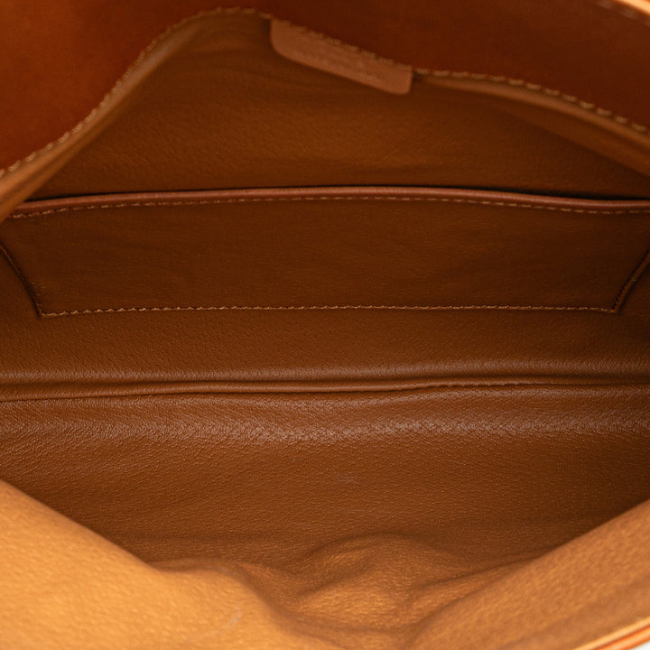 Macadam Coated Canvas Clutch Brown - Gaby Paris