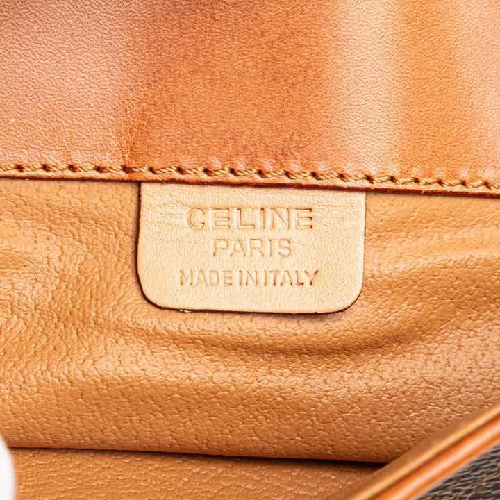 Macadam Coated Canvas Clutch Brown - Gaby Paris