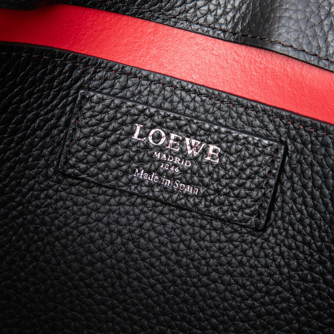 grainé Anagram Porte-documents Cuir de veau grainé Noir