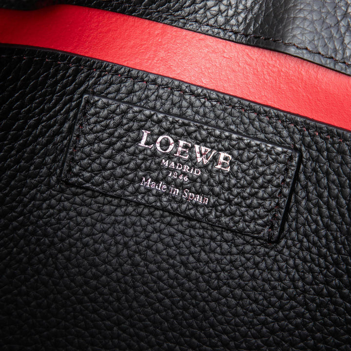 grainé Anagram Porte-documents Cuir de veau grainé Noir