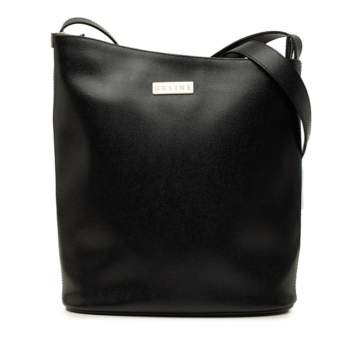 Celine Sac bandoulière Grained Noir – vue principale – GABY PARIS