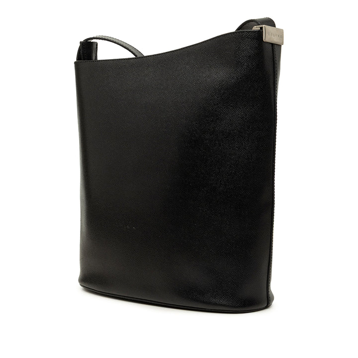 Celine Sac bandoulière Grained Noir – vue 2 – GABY PARIS