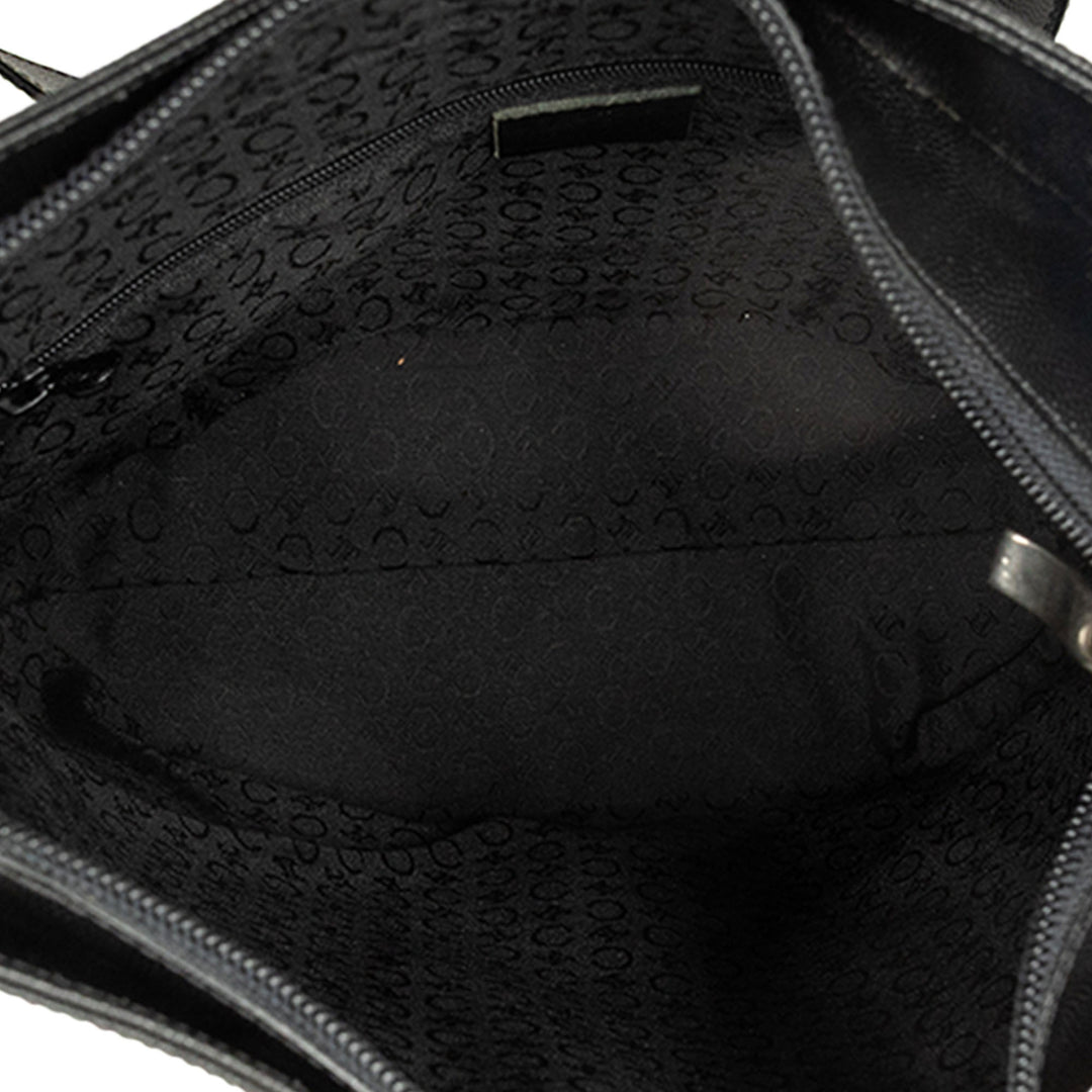 Celine Sac bandoulière Grained Noir – vue 4 – GABY PARIS