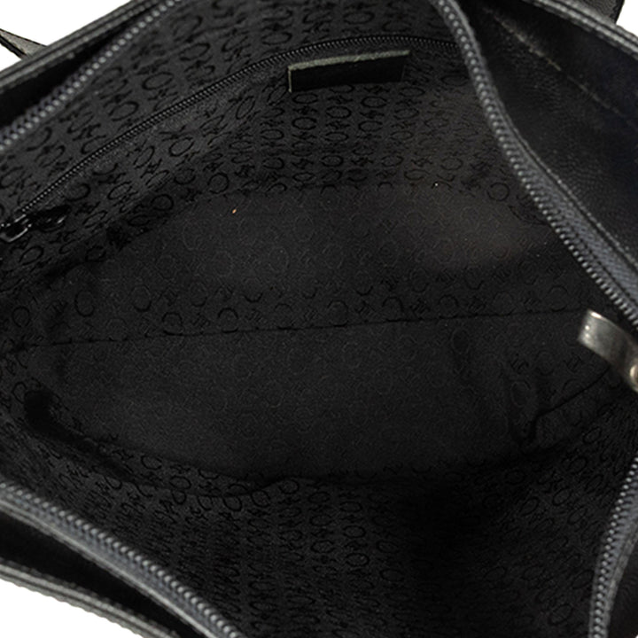 Celine Sac bandoulière Grained Noir – vue 4 – GABY PARIS
