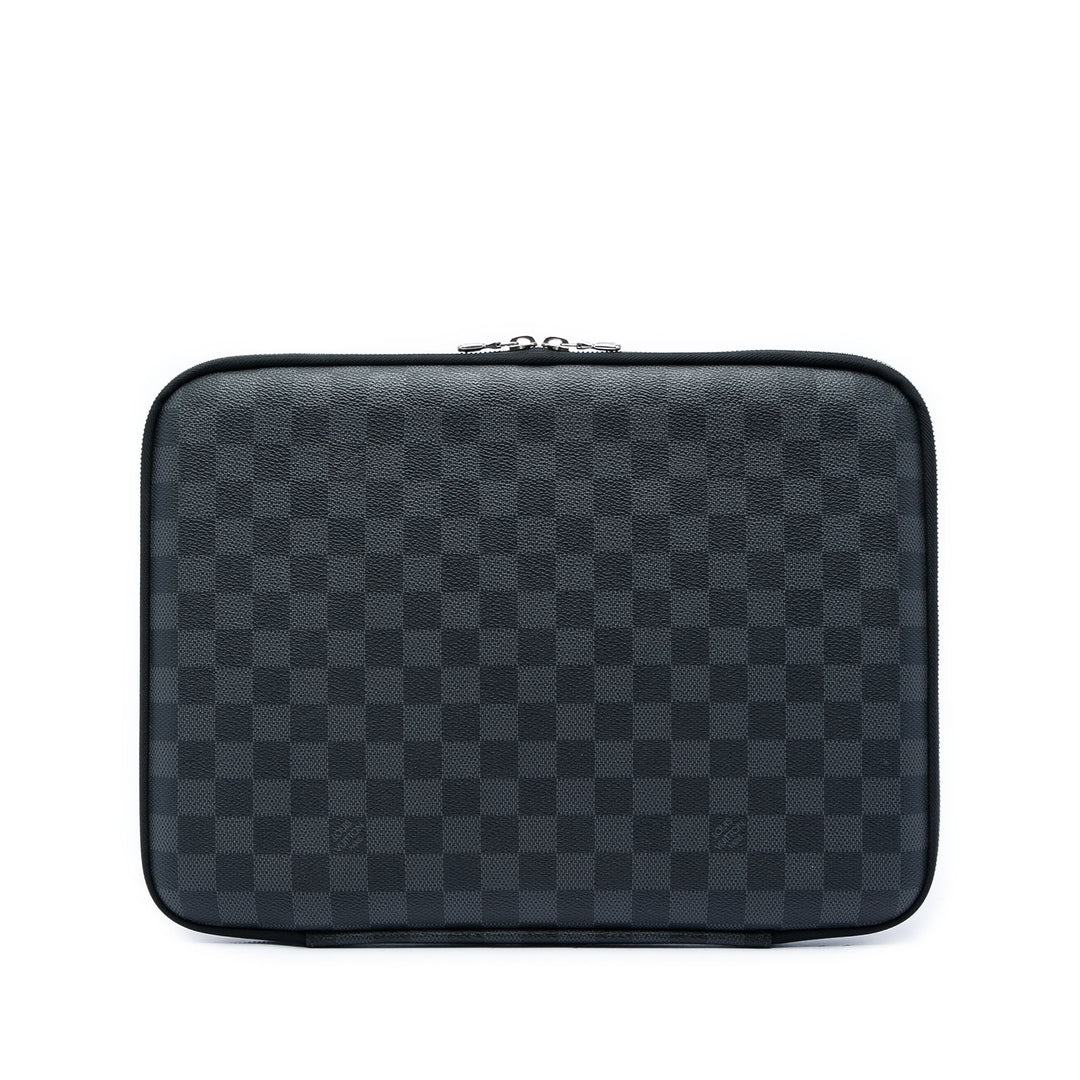 Louis Vuitton Horizon Laptop Sleeve Toile Damier Graphite