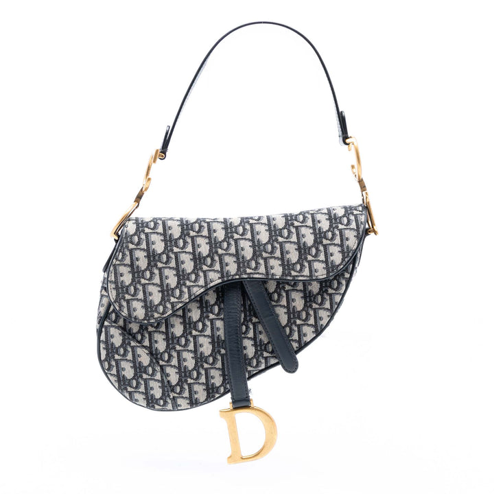 Dior Oblique Toile Saddle Bag