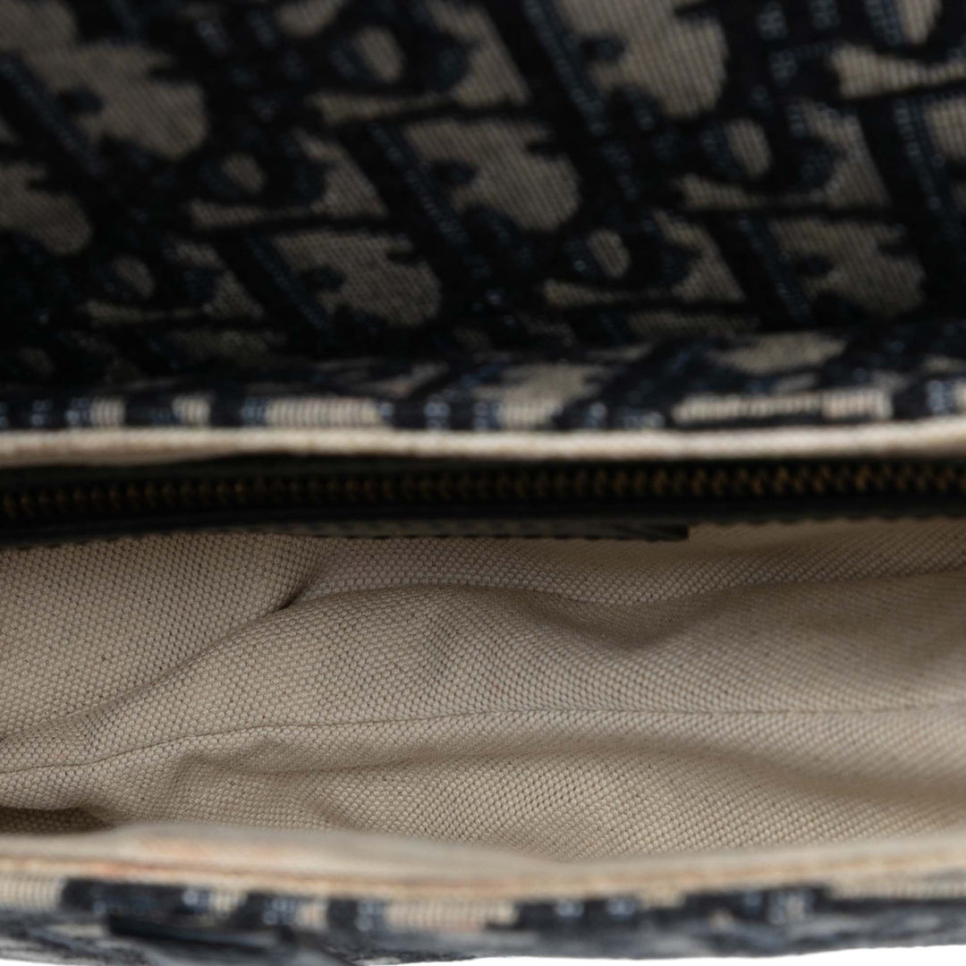 Dior Oblique Toile Saddle Bag