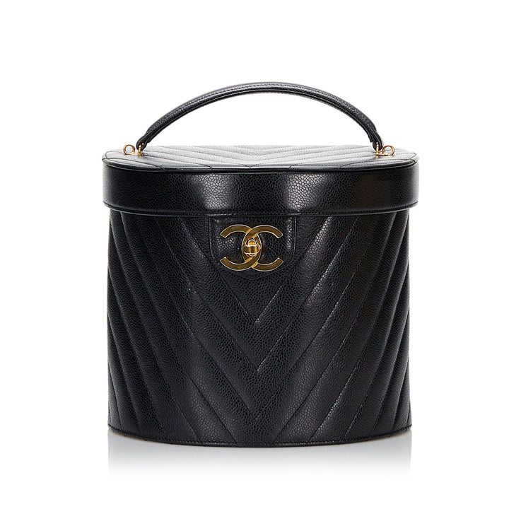Chanel CC Fermoir tourniquet Vanity Cuir caviar