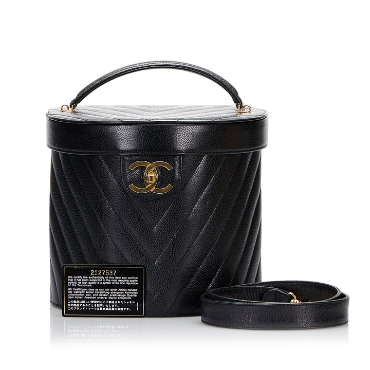 Chanel CC Fermoir tourniquet Vanity Cuir caviar