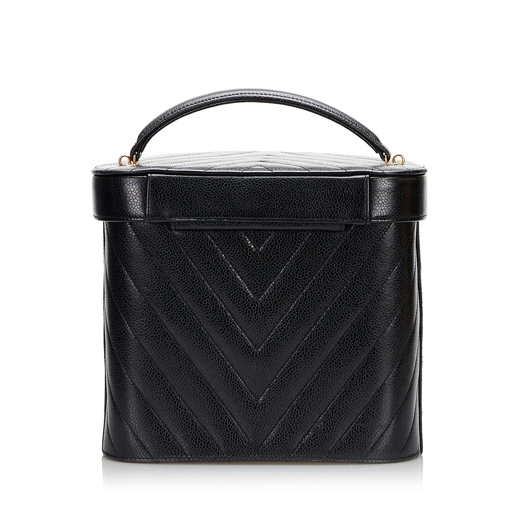Chanel CC Fermoir tourniquet Vanity Cuir caviar