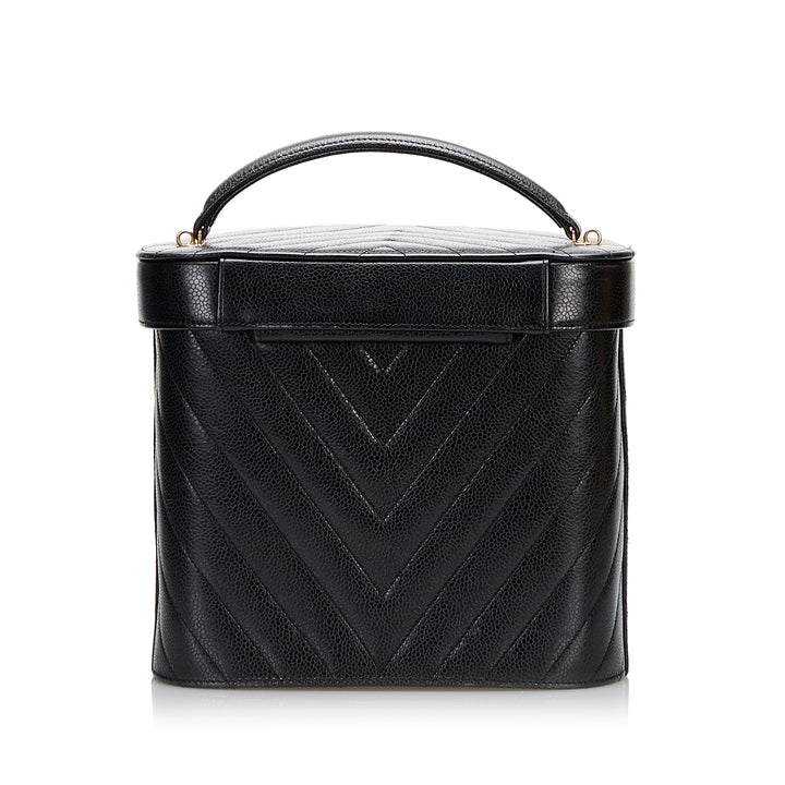 Chanel CC Fermoir tourniquet Vanity Cuir caviar