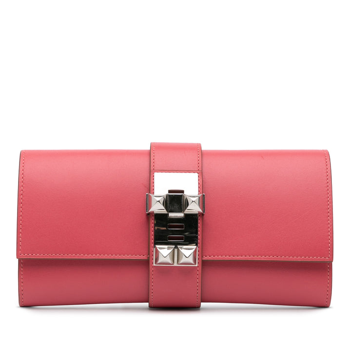 Tadelakt Medor Clutch 23 Pink - Gaby Paris