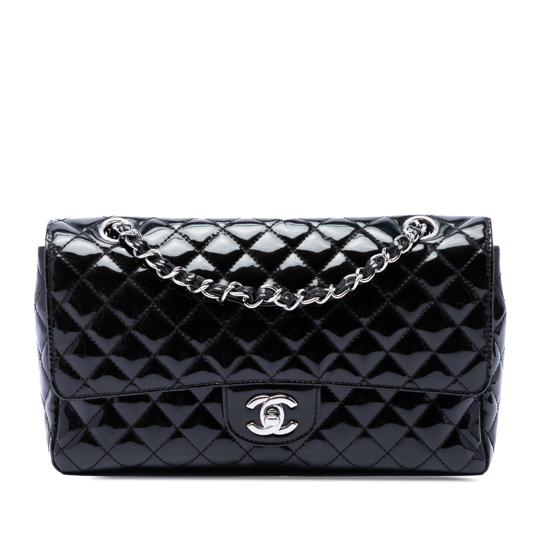 Chanel Medium Matelassé Cuir verni Secret Label à rabat