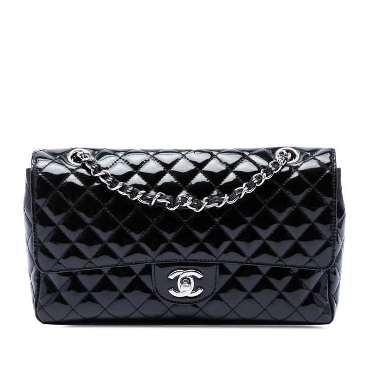 Chanel Medium Matelassé Cuir verni Secret Label à rabat