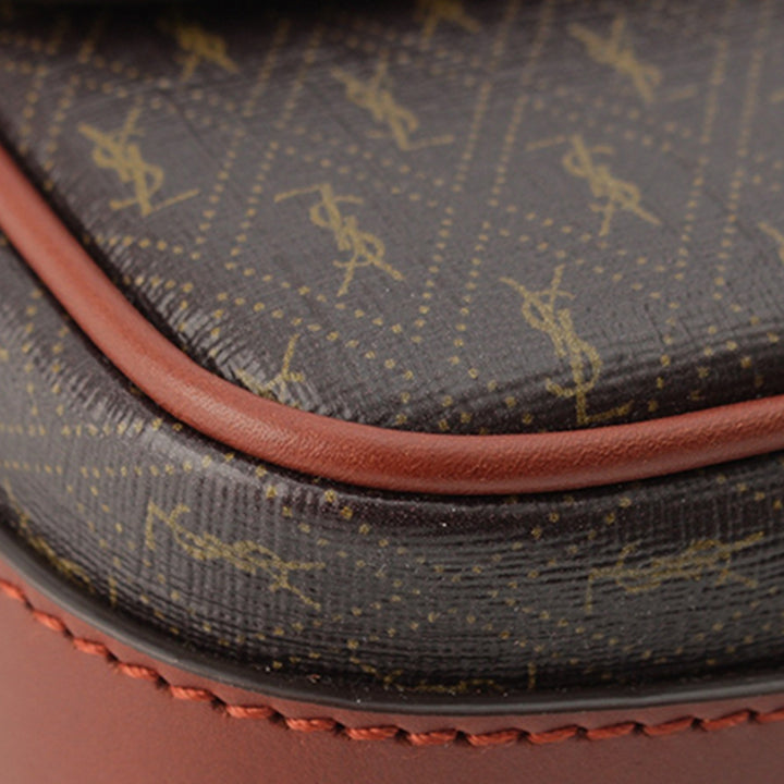 Le Monogramme Buckle Sac Moyen Toile enduite Marron