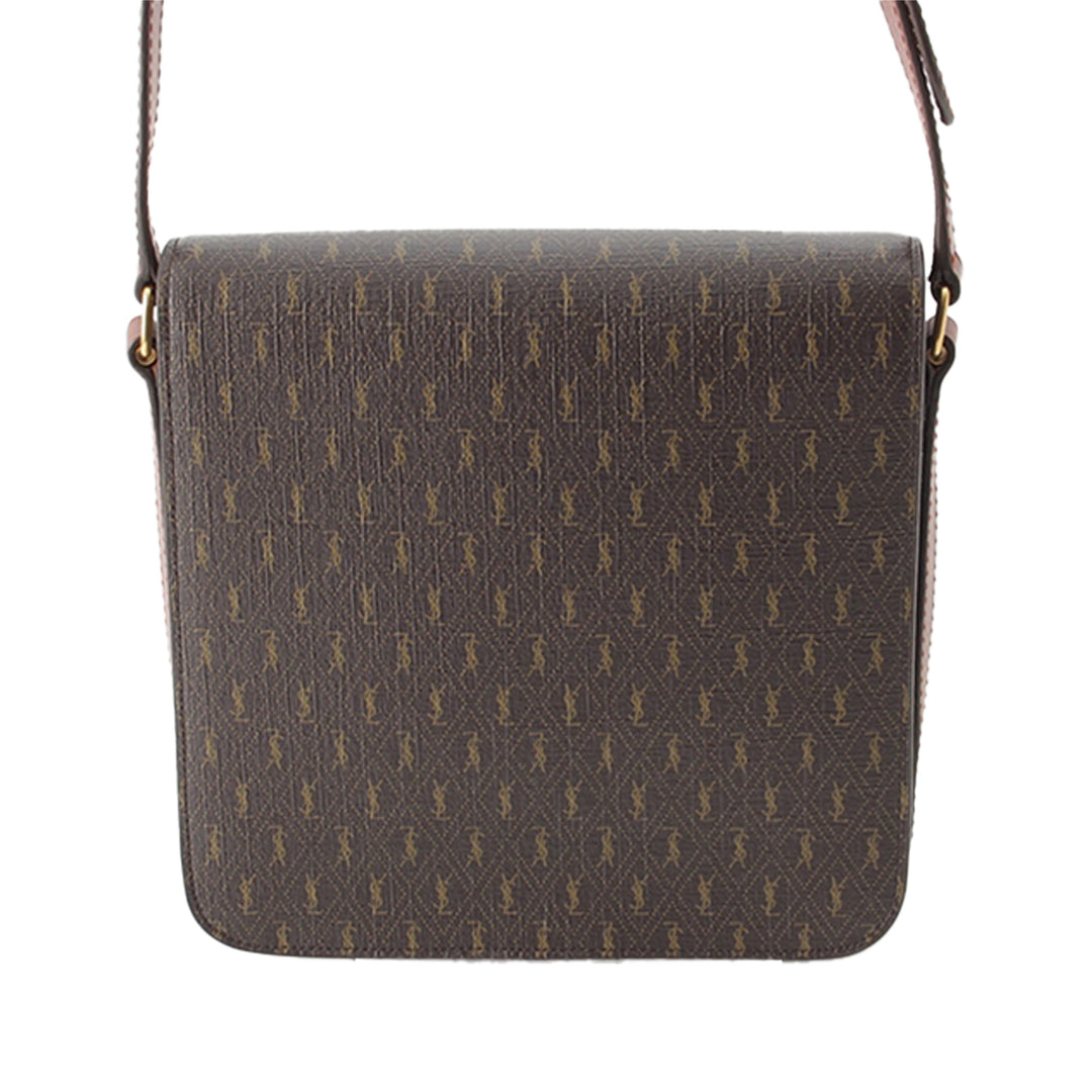 Le Monogramme Buckle Sac Moyen Toile enduite Marron