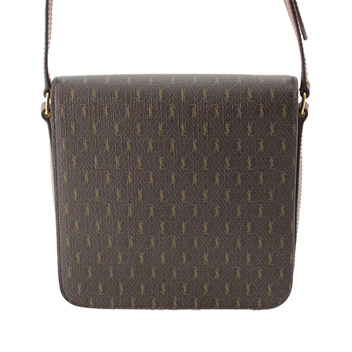 Le Monogramme Buckle Sac Moyen Toile enduite Marron
