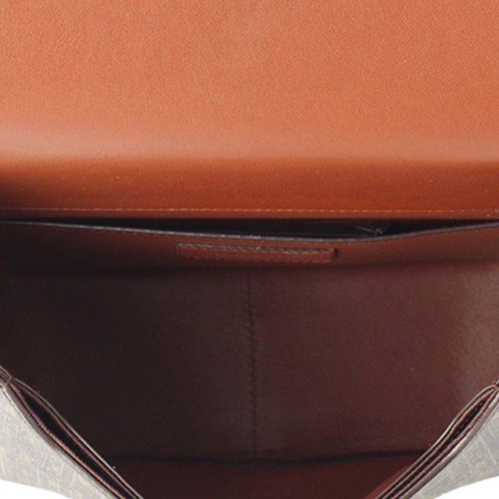 Le Monogramme Buckle Sac Moyen Toile enduite Marron