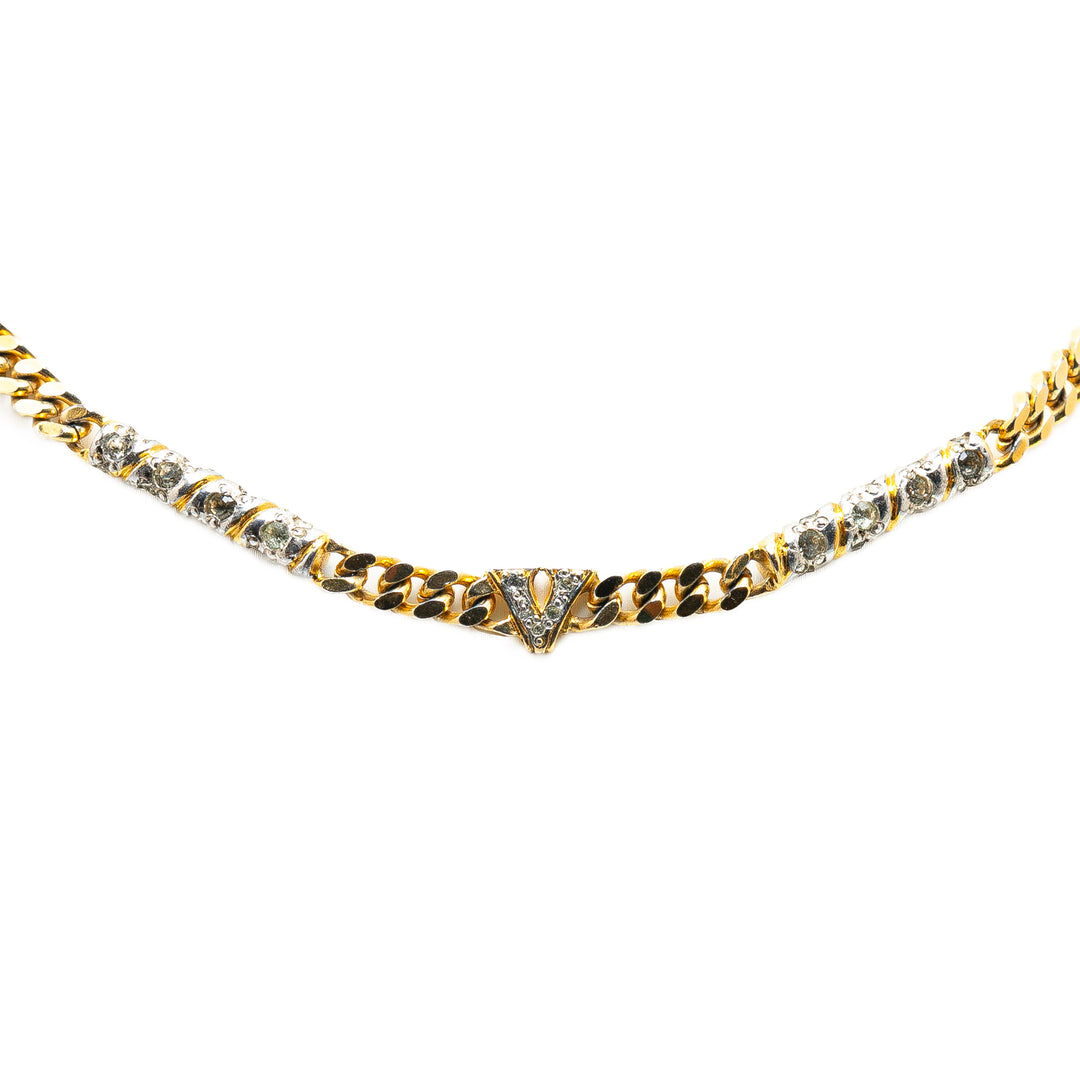 Gold Plated V Necklace Gold - Gaby Paris