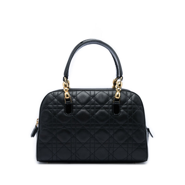 Cannage Malice Sac Cuir d'agneau Noir