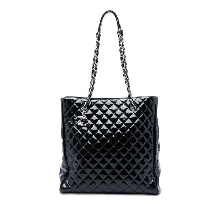 Chanel CC Matelassé Cuir verni North South Cabas