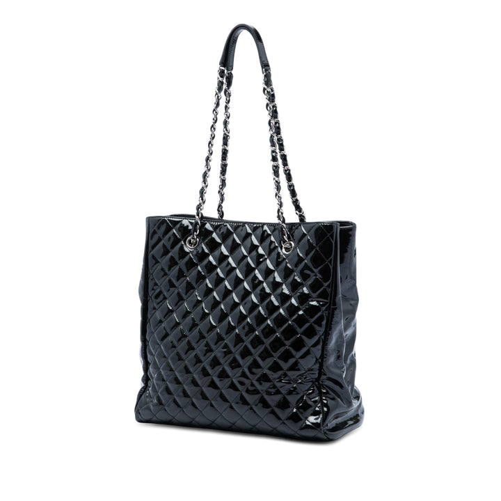 Chanel CC Matelassé Cuir verni North South Cabas