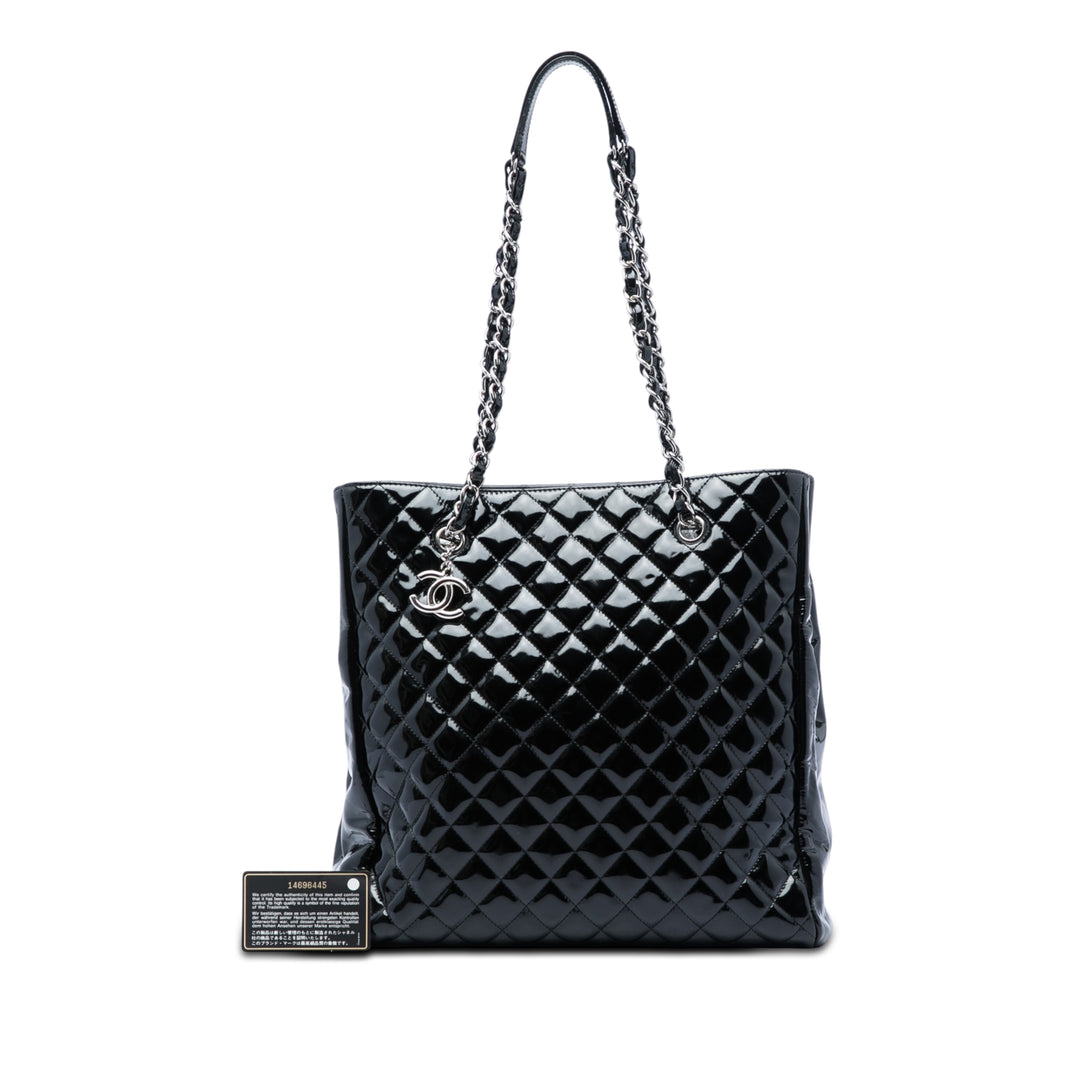 Chanel CC Matelassé Cuir verni North South Cabas