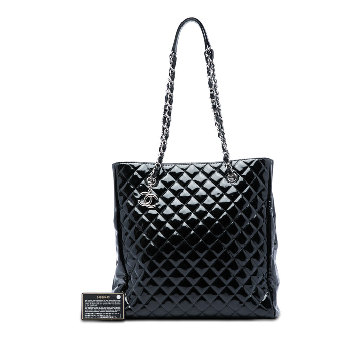 Chanel CC Matelassé Cuir verni North South Cabas