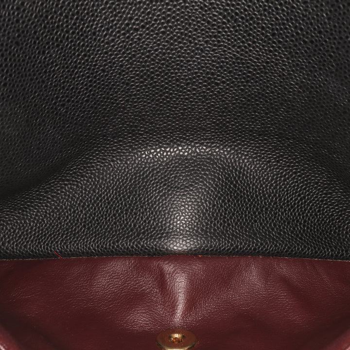 Jumbo Classic Caviar Double Flap Black - Gaby Paris