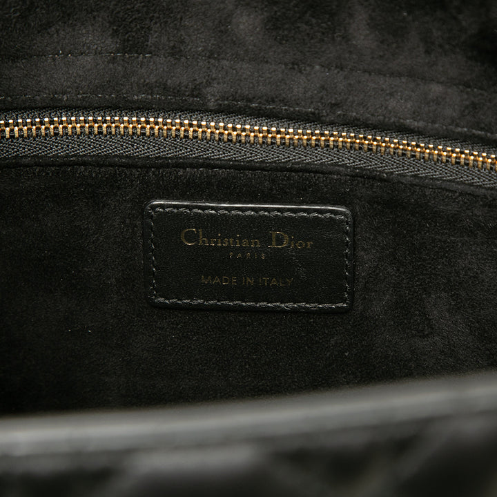 Dior Sac à main Lady Dior Cannage Grand Cuir d'agneau Noir – vue 5 – GABY PARIS