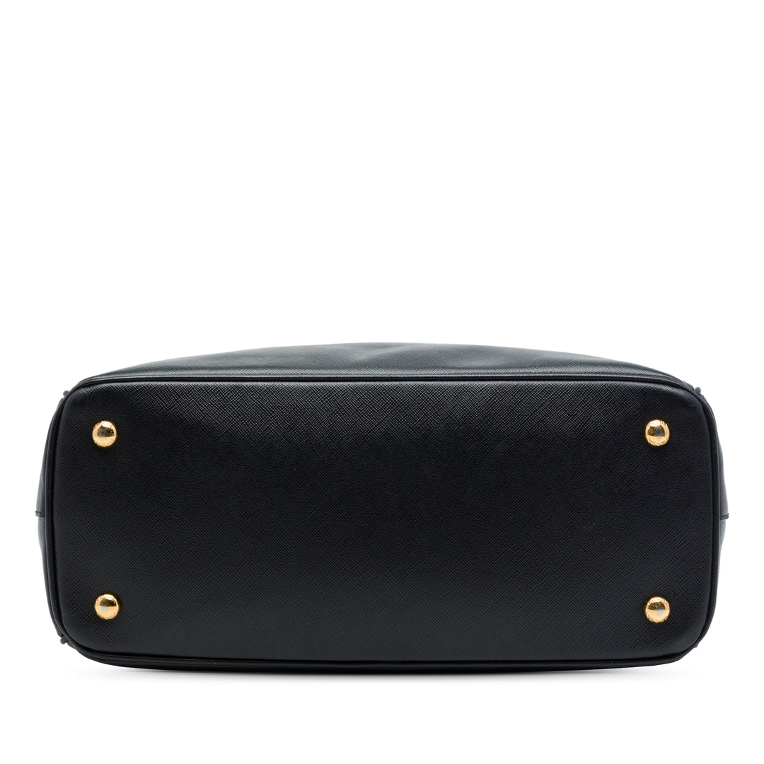 Prada Cabas Lux Gardeners Saffiano Petit Noir – vue 3 – GABY PARIS