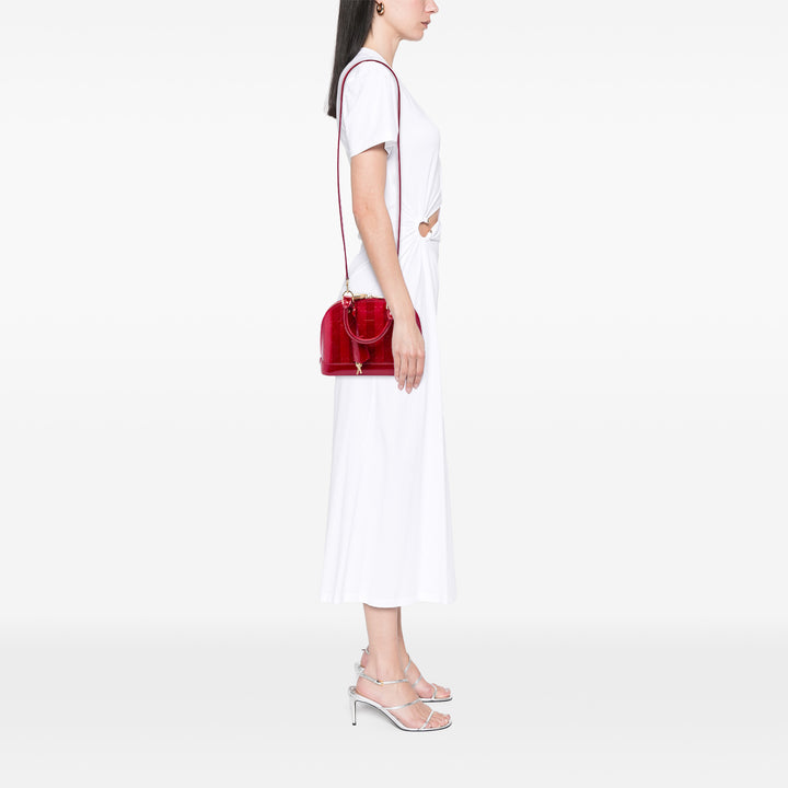 Louis Vuitton Sac à main Rayures Alma Monogram BB Cuir verni Rouge – vue 5 – GABY PARIS