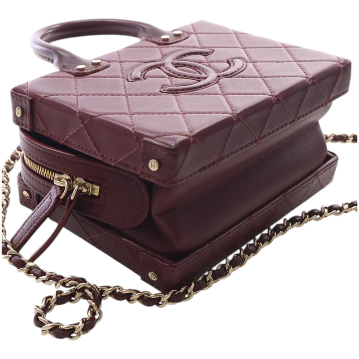 Chanel CC Matelassé Vanity Petit Cuir de veau
