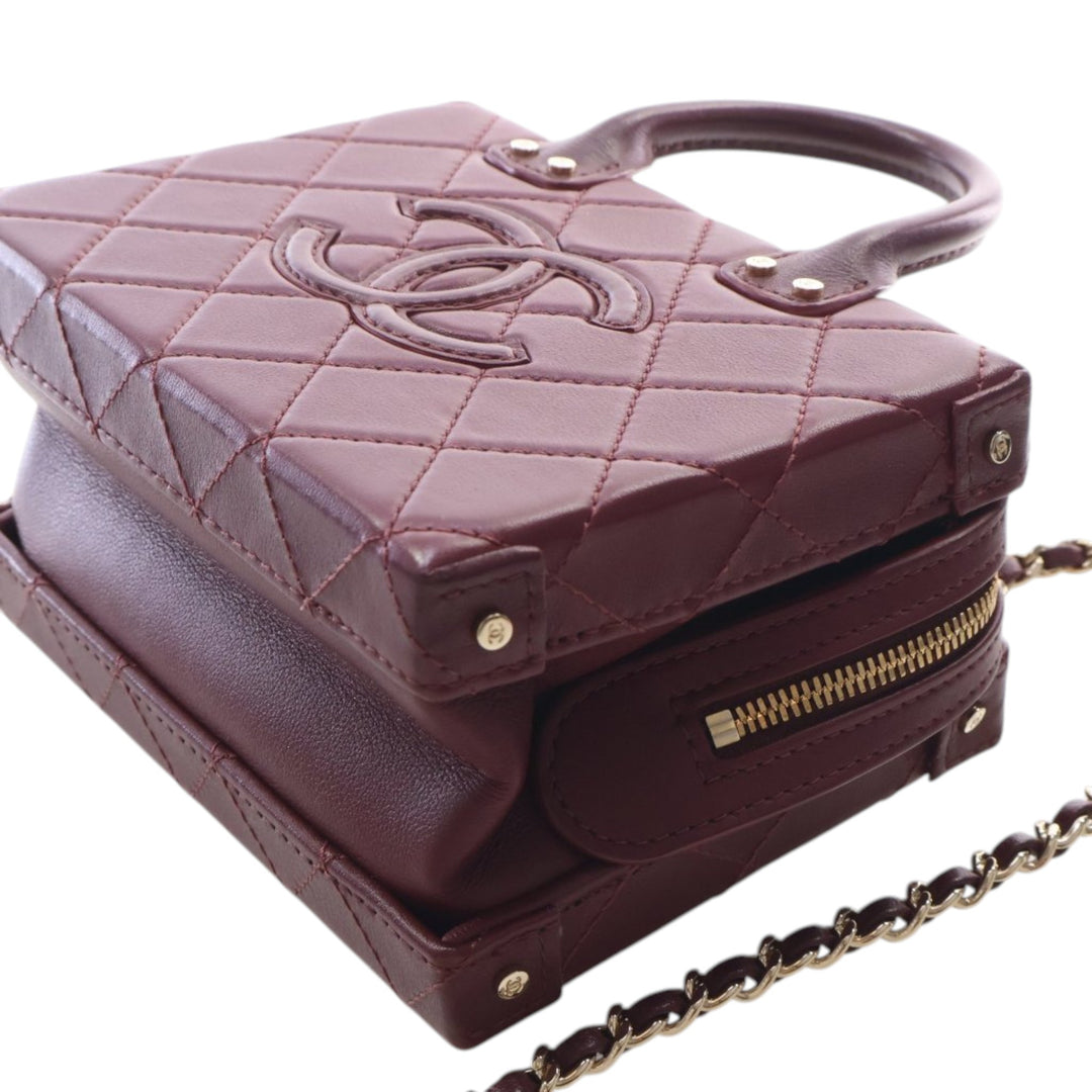 Chanel CC Matelassé Vanity Petit Cuir de veau