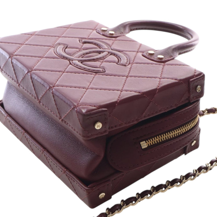 Chanel CC Matelassé Vanity Petit Cuir de veau
