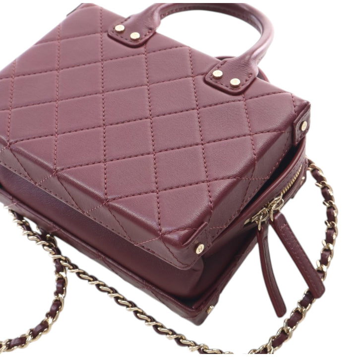 Chanel CC Matelassé Vanity Petit Cuir de veau