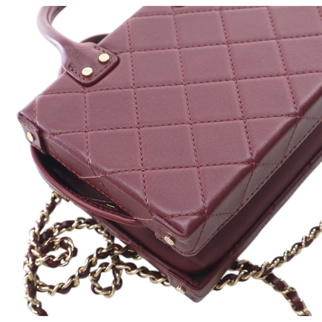 Chanel CC Matelassé Vanity Petit Cuir de veau