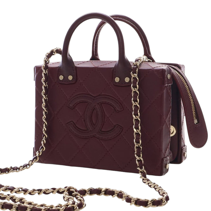 Chanel CC Matelassé Vanity Petit Cuir de veau