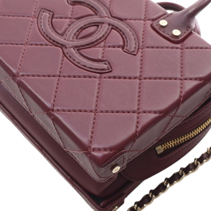 Chanel CC Matelassé Vanity Petit Cuir de veau