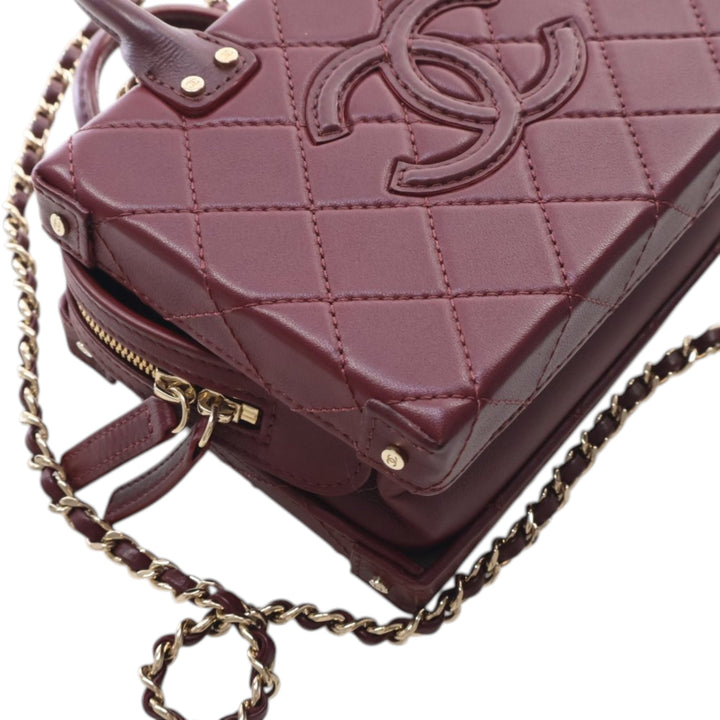 Chanel CC Matelassé Vanity Petit Cuir de veau