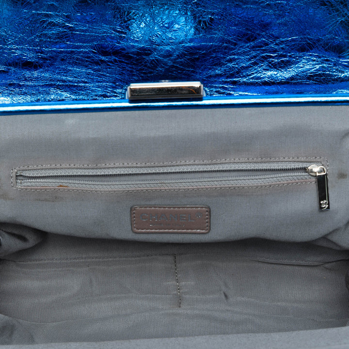 Chanel Multicolor Matelassé Metallic Cuir de veau Modern Chain à rabat Frame Sac Multi