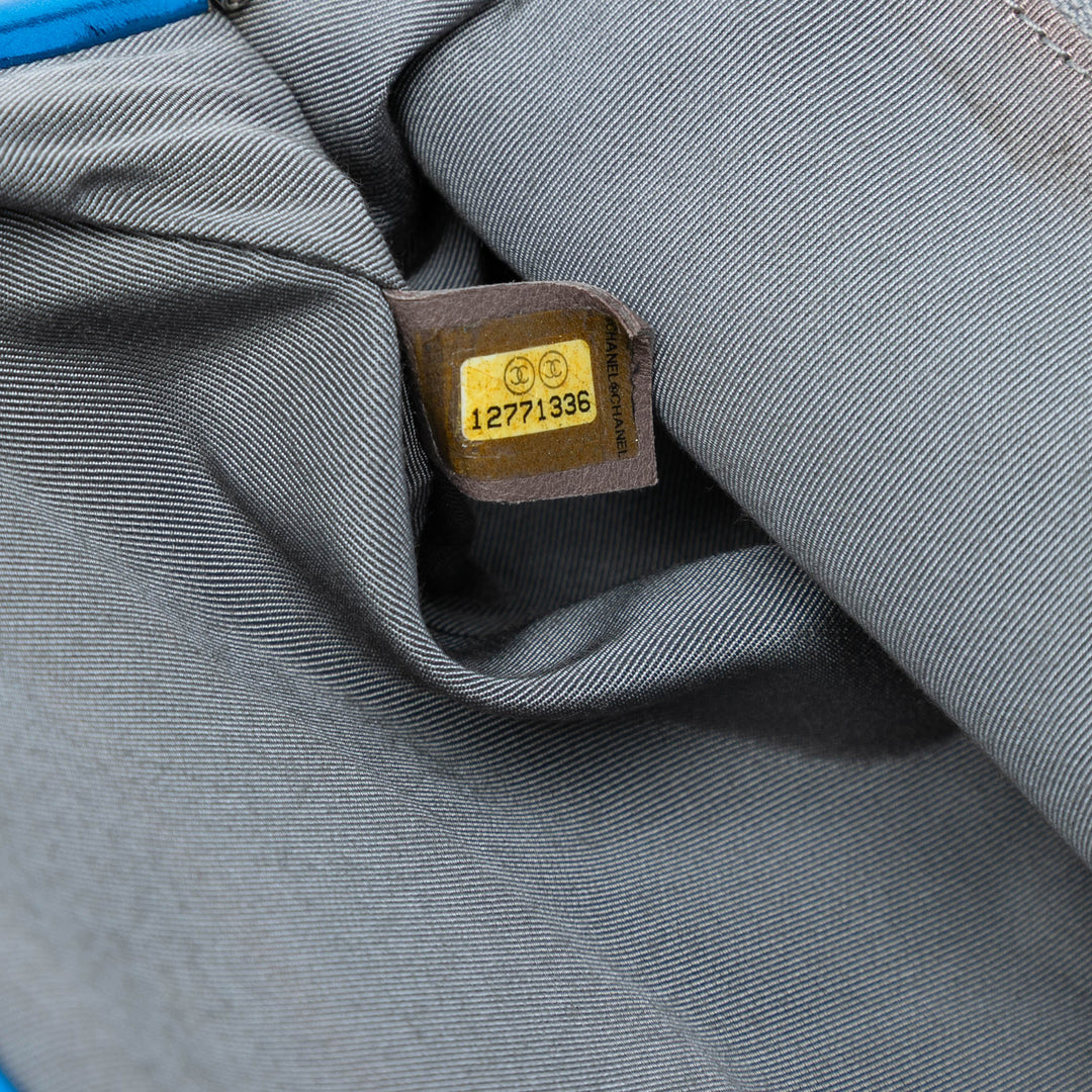 Chanel Multicolor Matelassé Metallic Cuir de veau Modern Chain à rabat Frame Sac Multi