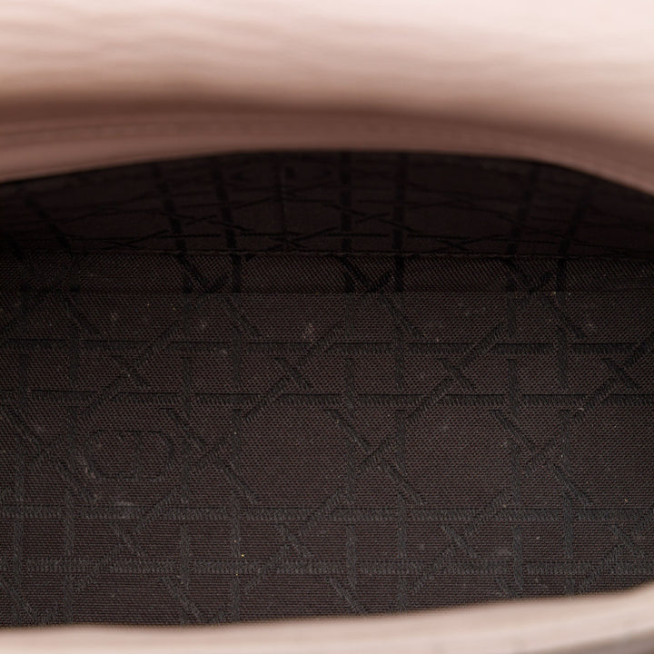 Dior Cannage Lady Dior Double Sac à chaîne Cuir d'agneau Rose