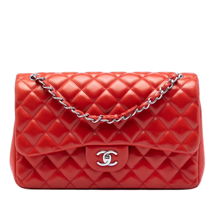 Chanel Jumbo Classic Cuir d’agneau Double rabat